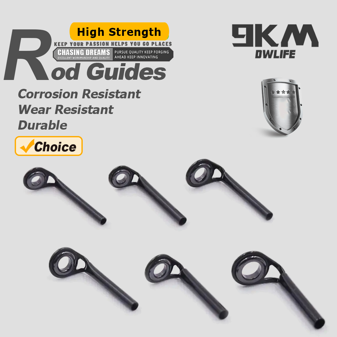 Fishing Rod Guides 5~10pcs MKT - Fishing Rod Guide Replacement 评论和价格