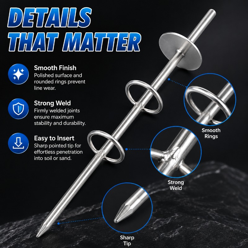 Double Ring Fishing Rod Holder - Fishing Rod Surf 评论和价格