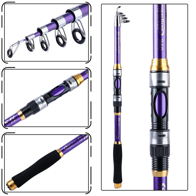 Sougayilang 4 Colors Telescopi - Fishing Rod Surf 评论和价格
