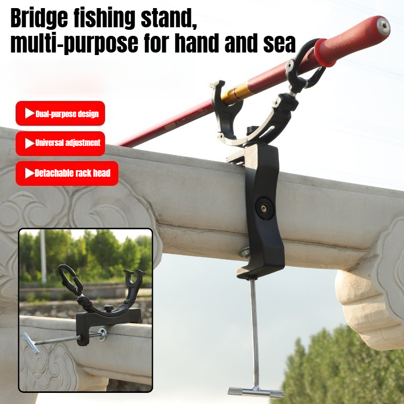 360° Rotating Adjustable Heavy - Fishing Rod Rack 评论和价格